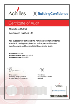 Achilles Certificate 2017